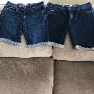Hollister and Aeropostale Bermuda shorts